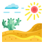 外部沙漠自然-wanicon-平坦-wanicon icon