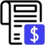 finance and banking bill icon