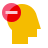 color glass style schlechte entscheidung icon