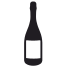 champagne bottle label icon