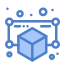 3d cube design icon