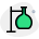 Erlenmeyer setup apparatus isolated on a white background icon