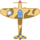 Kampfflugzeug aus dem Zweiten Weltkrieg icon