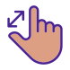 Zoom In Touch Gesture icon