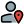 Location classic user profile isolated on a white background icon