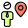 Remote location of the businessman for tracking icon