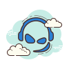 cloud style teamspeak nouveau logo icon