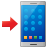téléphone-mobile-avec-flèche icon