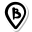 stickers duotone style marker b icon