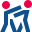 stencil style fight icon
