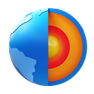 3d fluency style the earths inner core icon