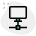 Server computer connected to an internet network icon