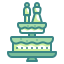 Pastel de boda icon