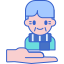 externes-personnes âgées-soins infirmiers-flaticons-lineal-color-flat-icons icon