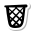 stickers duotone style leerer papierkorb icon
