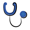 matisse style stethoscope icon