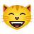 emoji style 咧着嘴笑的猫 icon