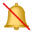 campana con barra icon