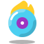 arcade style burn cd icon