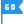 Go as text on flag isolated on a white background icon