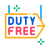 Duty Free Sign icon