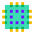 color glass style 스마트 폰 ram icon