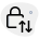 Uplink and downlink locked with a password icon