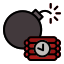 Bombe mit Timer icon