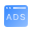 liquid glass color style web advertising icon