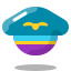 arcade style air pilot hat icon