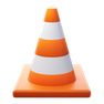 3d fluency style vlc logo icon