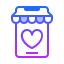 gradient style 移动商店收藏 icon