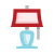 Bedside lamp icon