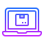 gradient style 온라인 패키지 추적 icon
