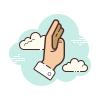 cloud style 손으로 본 모습 icon
