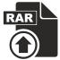 upload rar file icon