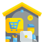 外部-オンライン販売-在宅勤務-wanicon-フラット-wanicon icon