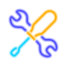neon style tools icon