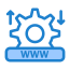 configuração externa-web-hosting-flatarticons-blue-flatarticons icon