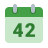 Календарная неделя 42 icon
