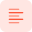 Left line alignment-page setup text paragraph position-setting format button icon