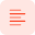 left line alignment page setup text paragraph position setting format button icon