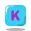arcade style k key icon