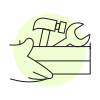 handsy style full tool storage box icon