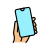 Hand Holding Smartphone icon