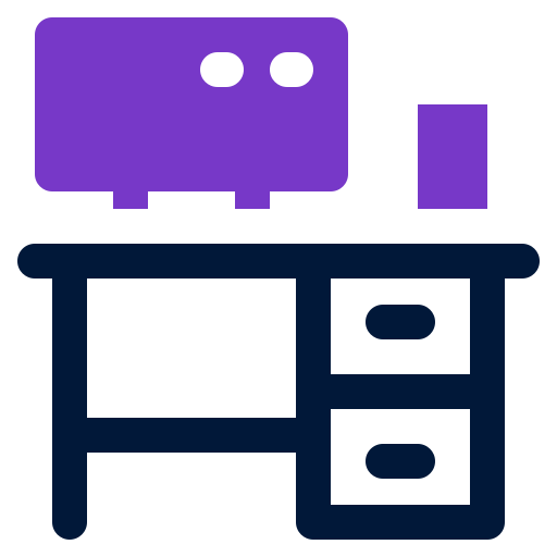 computer desk icon