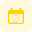 Agenda or to-do list in upcoming calendar event icon
