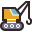 retro style crane icon