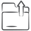 ordner hochladen icon