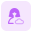 Cloud Computing female user profile for job portfolio website icon